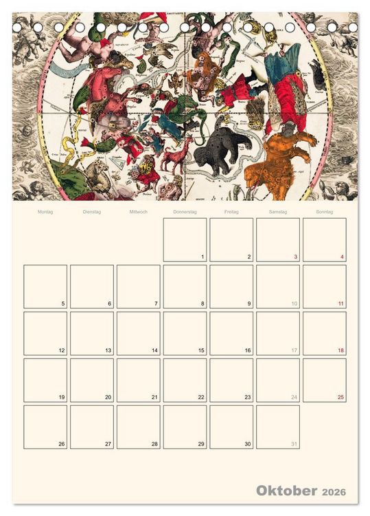 Produktbild: Zu den Sternen - mit Planerfunktion (Tischkalender 2026 DIN A5 hoch), CALVENDO Monatskalender