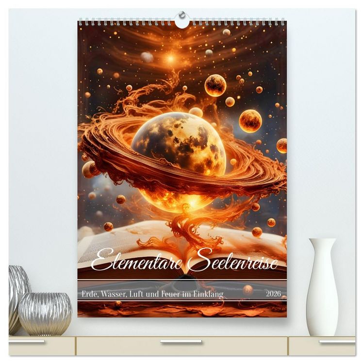 Produktbild: Elementare Seelenreise (hochwertiger Premium Wandkalender 2026 DIN A2 hoch), Kunstdruck in Hochglanz