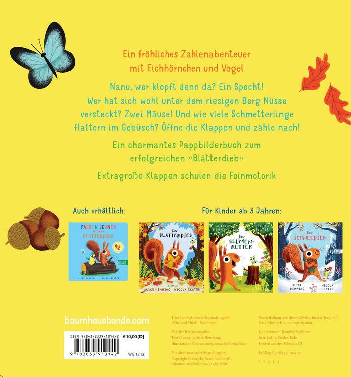 Produktbild: Zahlen lernen mit dem Bl&auml;tterdieb