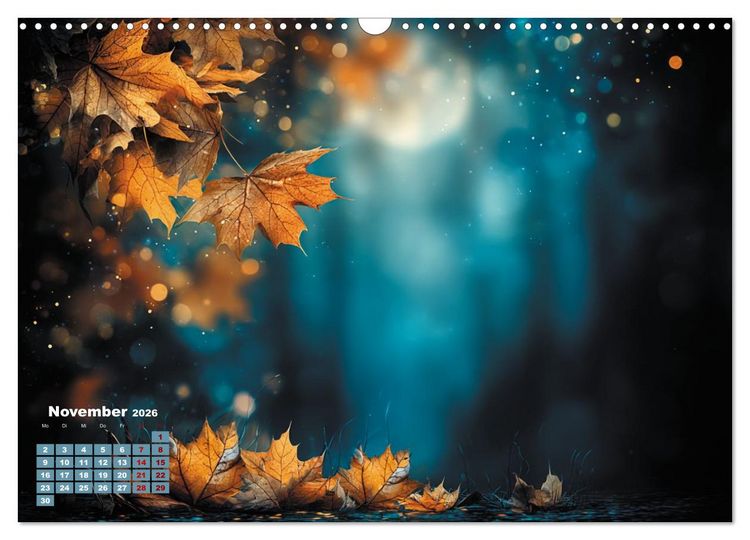 Produktbild: Herbstgefl&uuml;ster - Farben, die vom Wind erz&auml;hlen (Wandkalender 2026 DIN A3 quer), CALVENDO Monatskalender