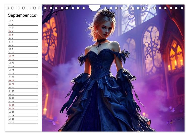 Produktbild: Geheimnisvolle Frauenportr&auml;ts (Wandkalender 2027 DIN A4 quer), CALVENDO Monatskalender