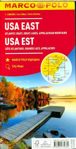 Produktbild: MARCO POLO Kontinentalkarte USA Ost LZ bis 2022