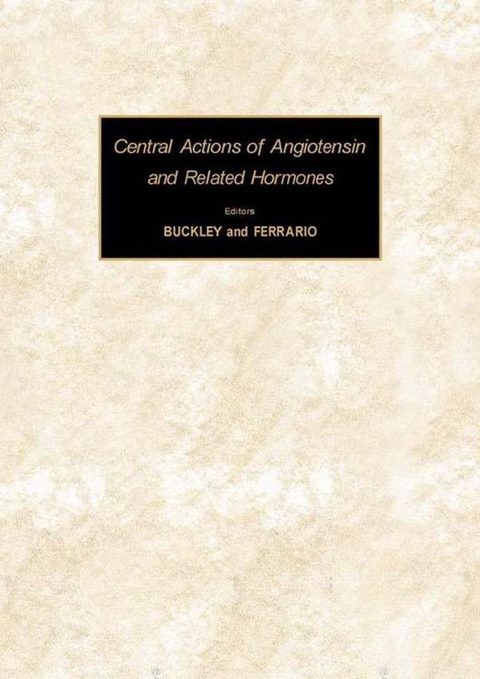 Produktbild: Central Actions of Angiotensin and Related Hormones