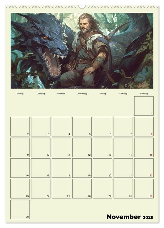 Produktbild: Im Zauberwald. Mystische Fabelwesen (hochwertiger Premium Wandkalender 2026 DIN A2 hoch), Kunstdruck in Hochglanz