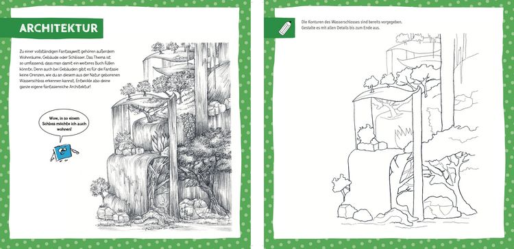 Produktbild: Die Kunst des Zeichnens f&uuml;r Kinder Starter-Block - Fantasy