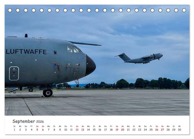 Produktbild: A400M LTG 62 (Tischkalender 2026 DIN A5 quer), CALVENDO Monatskalender