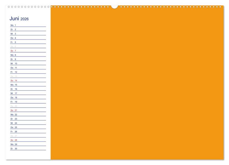 Produktbild: Farbiger Bastelkalender (Wandkalender 2026 DIN A2 quer), CALVENDO Monatskalender