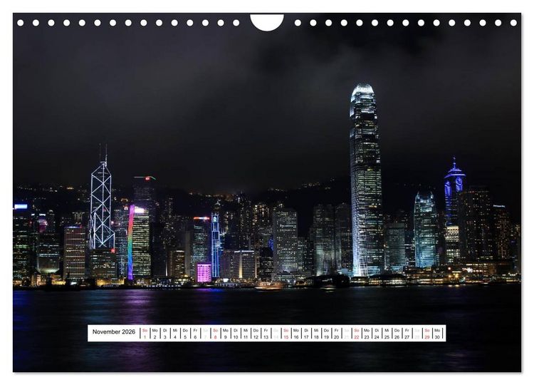 Produktbild: Hong Kong 2026 (Wandkalender 2026 DIN A4 quer), CALVENDO Monatskalender