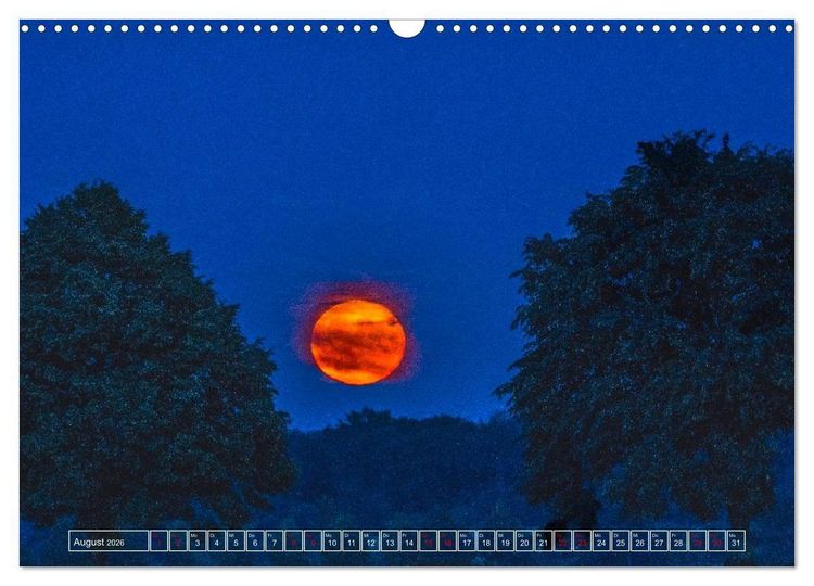 Produktbild: Faszination Mond - der etwas andere Mondkalender (Wandkalender 2026 DIN A3 quer), CALVENDO Monatskalender