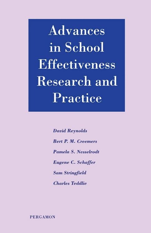 Produktbild: Advances in School Effectiveness Research and Practice