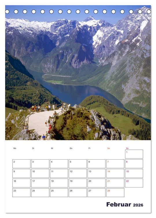 Produktbild: Sch&ouml;nes Land Bayern (Tischkalender 2026 DIN A5 hoch), CALVENDO Monatskalender