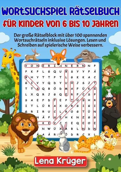 Produktbild: Wortsuchspiel R&auml;tselbuch f&uuml;r Kinder von 6 bis 10 Jahren