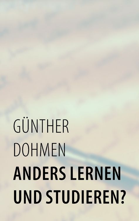 Produktbild: Anders lernen und studieren?