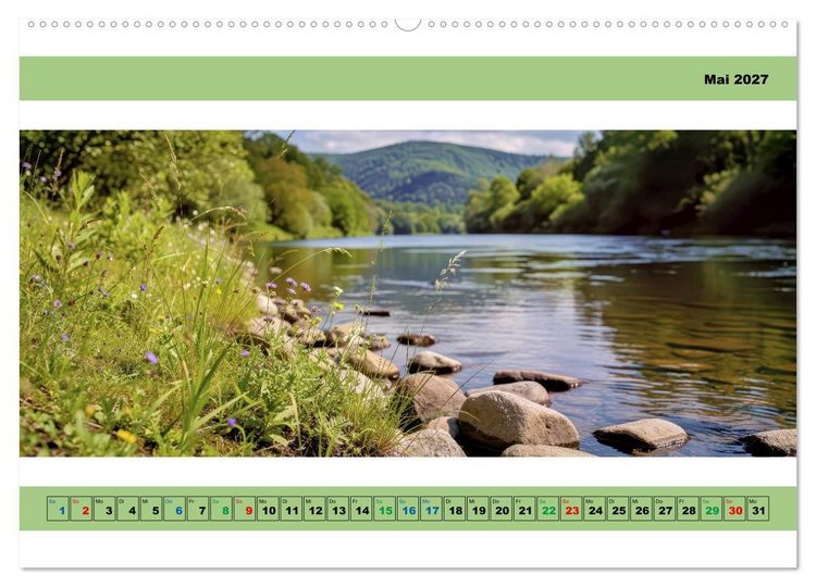 Produktbild: Naturaufnahmen - Panorama (Wandkalender 2027 DIN A2 quer), CALVENDO Monatskalender