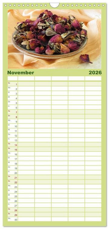 Produktbild: Familienplaner 2026 - Momente zum Innehalten mit 5 Spalten (Wandkalender, 21 x 45 cm) CALVENDO