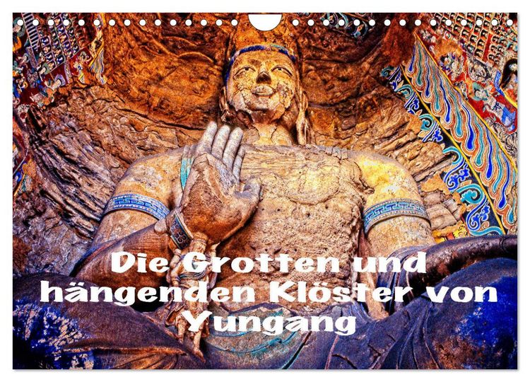Produktbild: Die Grotten und h&auml;ngenden Kl&ouml;ster von Yungang (Wandkalender 2026 DIN A4 quer), CALVENDO Monatskalender