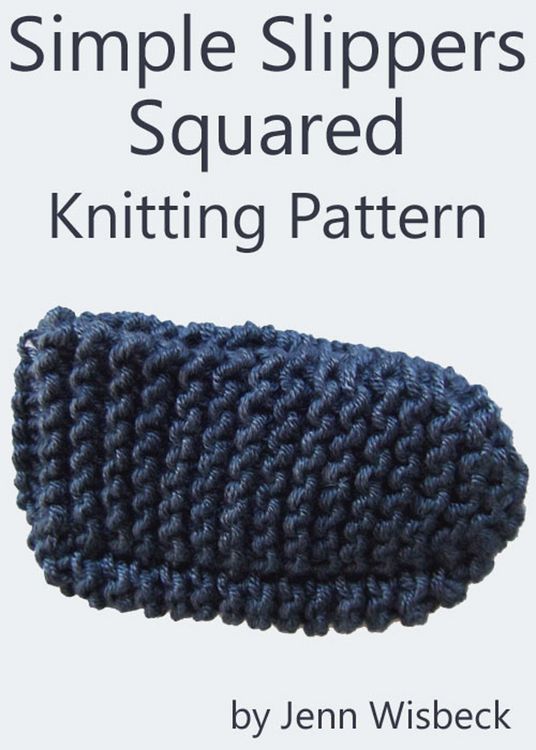 Produktbild: Simple Slippers Squared Knitting Pattern