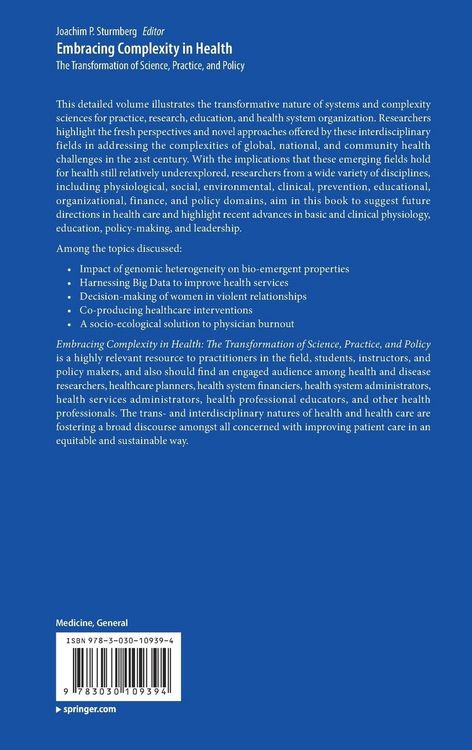Produktbild: Embracing Complexity in Health