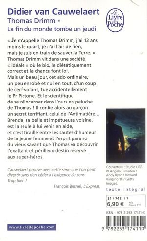 Produktbild: La fin du monde tombe un jeudi. (Thomas Drimm Tome 01)