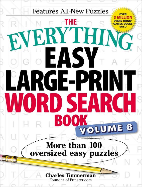Produktbild: The Everything Easy Large-Print Word Search Book, Volume 8