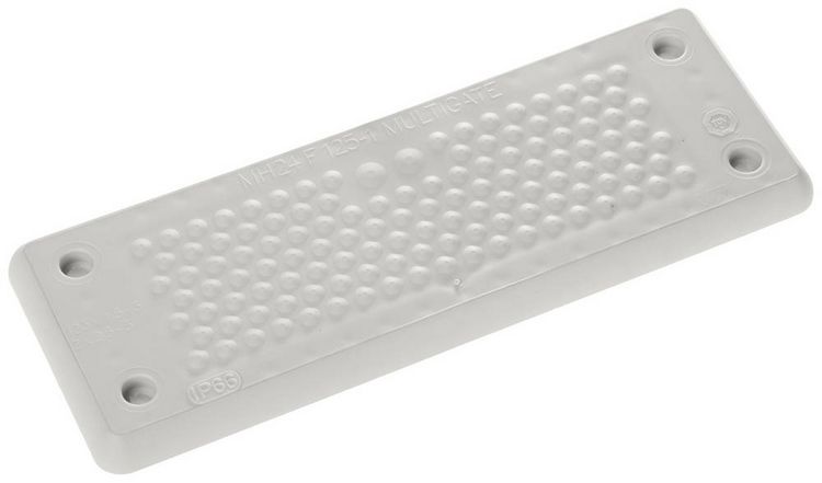 Produktbild: Trelleborg MH-24 F 125-1 LIGHT GREY UL94 V-0 IP65 | TPE | Screw Durchf&uuml;hrungsplatte TPE Grau 1 St.