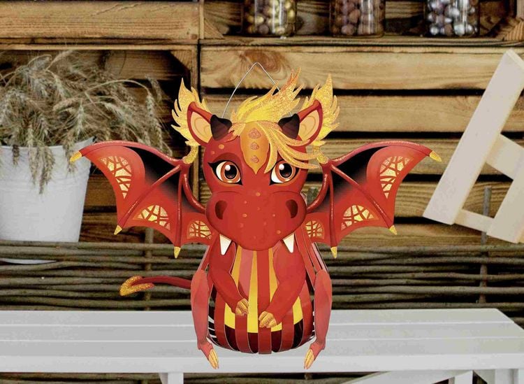 Produktbild: URSUS Laternen-Bastelset "Drache"