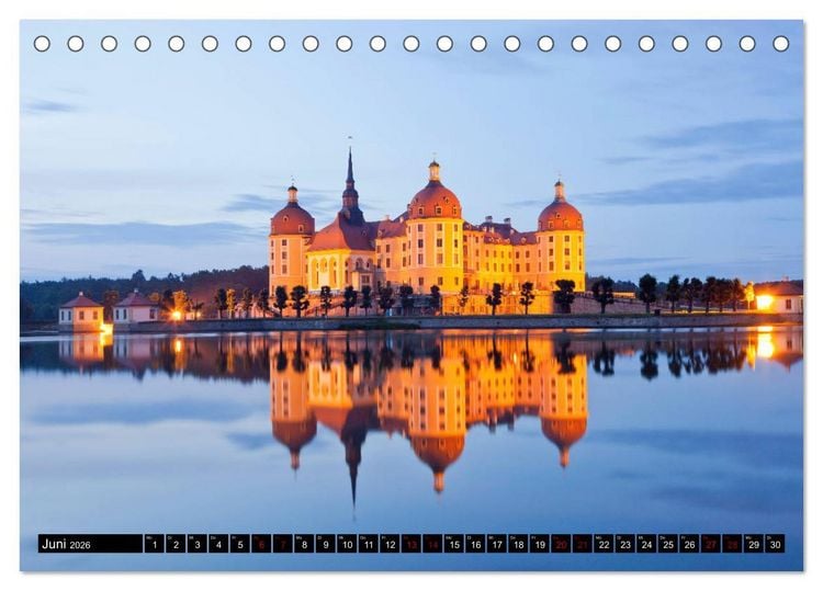 Produktbild: Ostdeutschand - die neuen Bundesl&auml;nder (Tischkalender 2026 DIN A5 quer), CALVENDO Monatskalender