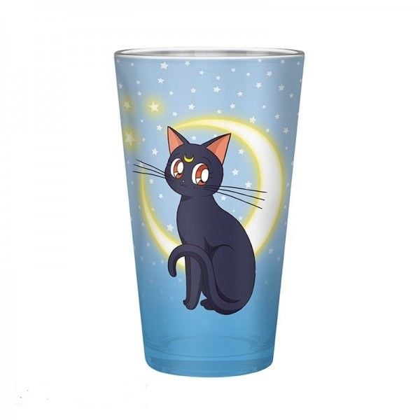 Produktbild: SAILOR MOON - Large Glass - 400ml - Luna & Artemis