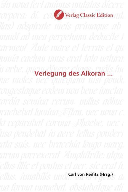 Produktbild: Verlegung des Alkoran ...