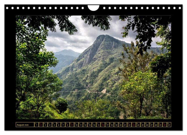 Produktbild: Sri Lanka - Landschaft und Kultur (Wandkalender 2026 DIN A4 quer), CALVENDO Monatskalender