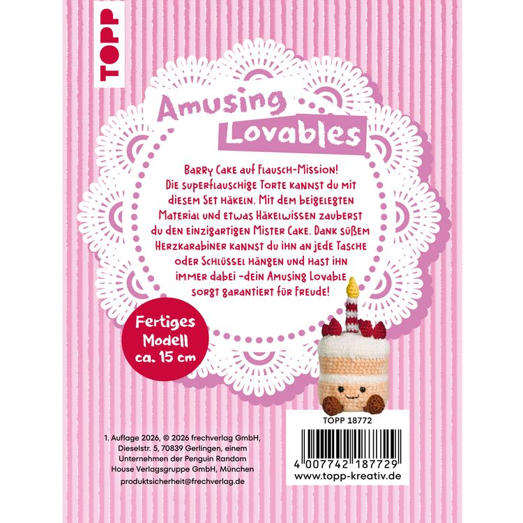 Produktbild: Amusing Lovables H&auml;kelset Barry Cake