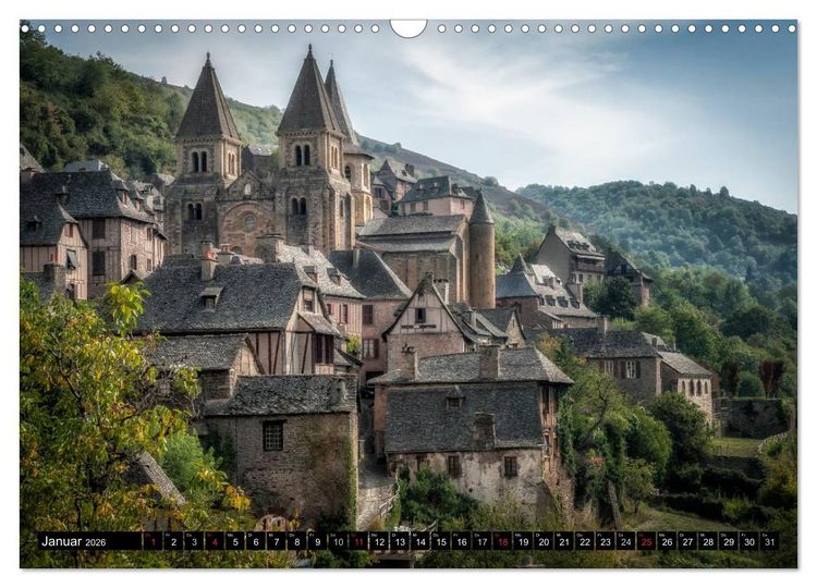 Produktbild: Unterwegs im D&eacute;partement Aveyron (Wandkalender 2026 DIN A3 quer), CALVENDO Monatskalender