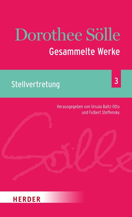 Produktbild: Gesammelte Werke Band 3: Stellvertretung