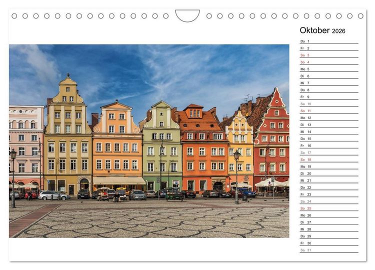 Produktbild: Breslau &ndash; Zeit f&uuml;r Entdeckungen (Wandkalender 2026 DIN A4 quer), CALVENDO Monatskalender