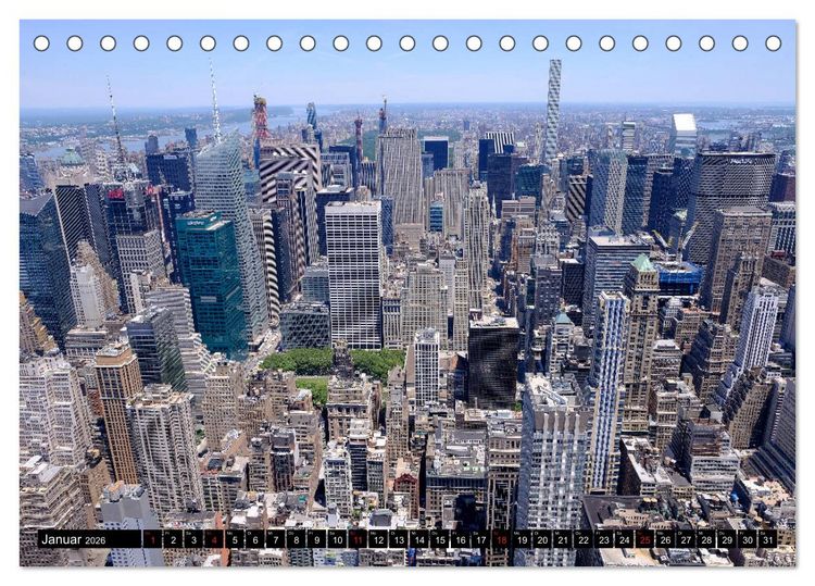 Produktbild: New York - 4 Tage unterwegs im Big Apple (Tischkalender 2026 DIN A5 quer), CALVENDO Monatskalender
