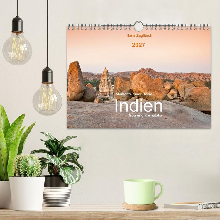 Produktbild: Momente einer Reise - Goa und Karnataka (Wandkalender 2027 DIN A4 quer), CALVENDO Monatskalender