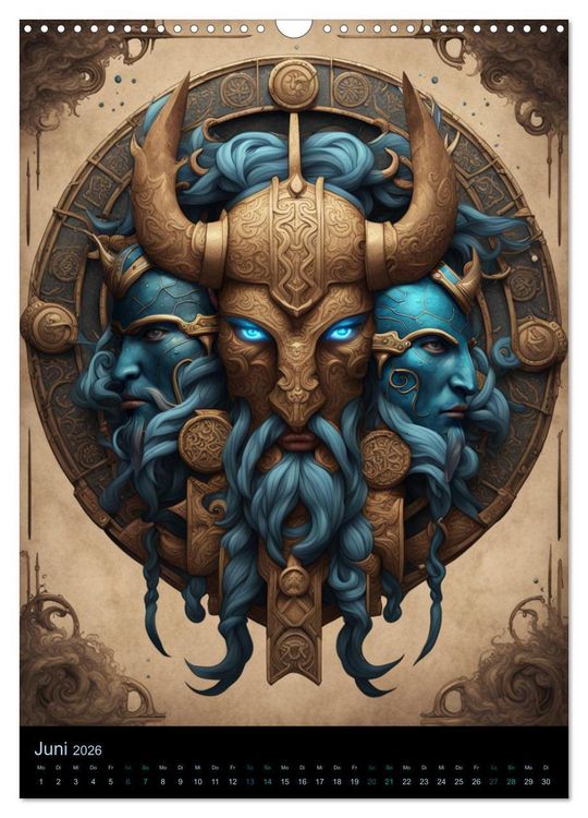 Produktbild: Sternzeichen Nordische Mythology (Wandkalender 2026 DIN A3 hoch), CALVENDO Monatskalender