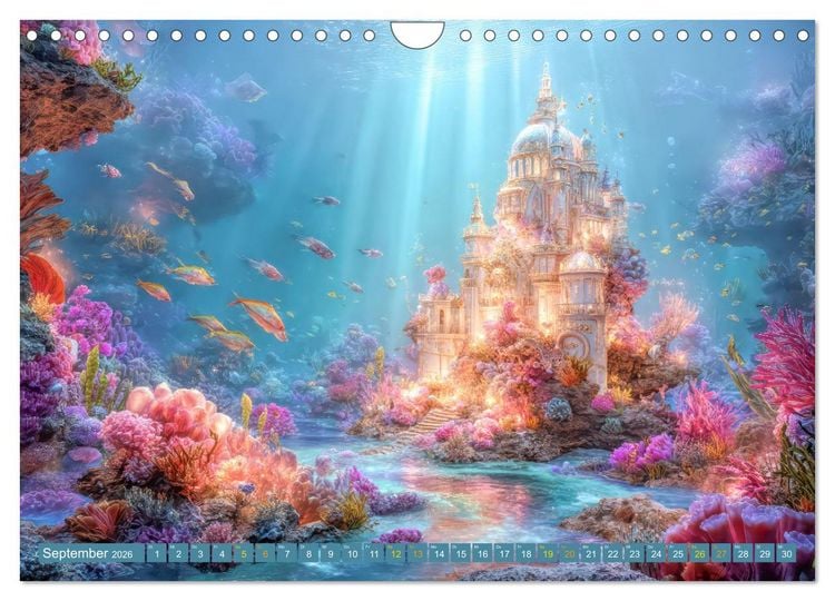 Produktbild: M&auml;rchenschl&ouml;sser - Imposante Fantasiepal&auml;ste (Wandkalender 2026 DIN A4 quer), CALVENDO Monatskalender