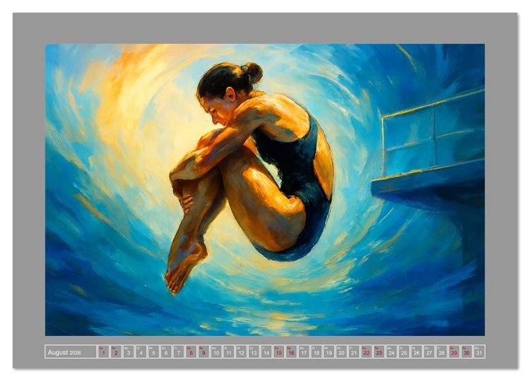 Produktbild: motionART Der Augenblick z&auml;hlt (Tischkalender 2026 DIN A5 quer), CALVENDO Monatskalender