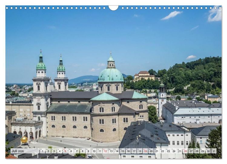 Produktbild: Charmantes Stadtherz SALZBURG (Wandkalender 2026 DIN A3 quer), CALVENDO Monatskalender