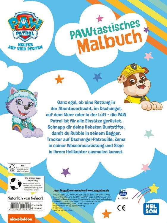 Produktbild: PAW Patrol Kindergartenheft: PAWtastisches Malbuch