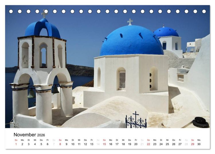 Produktbild: Kirchen und Kl&ouml;ster Griechenlands (Tischkalender 2026 DIN A5 quer), CALVENDO Monatskalender