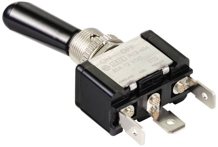 Produktbild: TRU COMPONENTS TC-11193832 Kippschalter 12 V/DC 30A 1 x Aus/Ein rastend 1St.