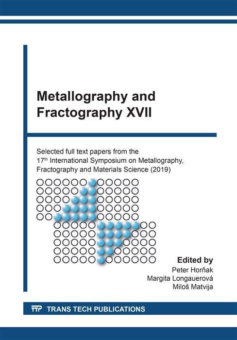 Produktbild: Metallography and Fractography XVII