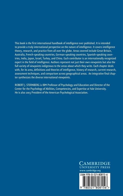 Produktbild: International Handbook of Intelligence
