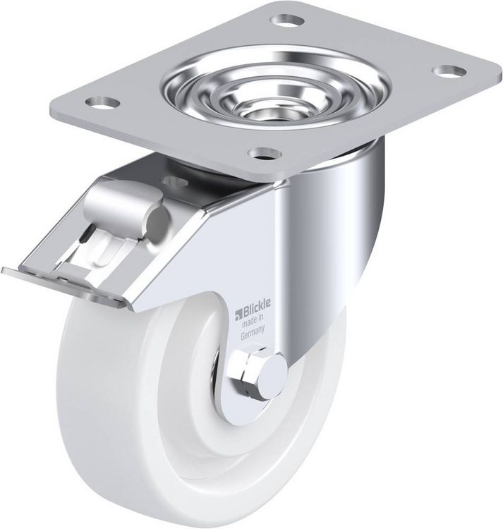 Produktbild: Blickle 412841 LK-SPO 125K-3-FI Lenkrolle mit Feststeller Rad-Durchmesser: 125 mm Tragf&auml;higkeit (max.): 350 kg 1 St.