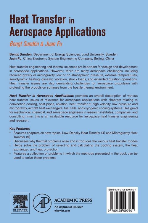 Produktbild: Heat Transfer in Aerospace Applications
