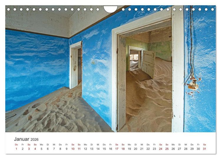 Produktbild: Kolmannskuppe Die Geisterstadt in der Sandw&uuml;ste (Wandkalender 2026 DIN A4 quer), CALVENDO Monatskalender