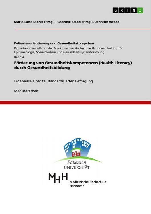 Produktbild: F&ouml;rderung von Gesundheitskompetenzen (Health Literacy) durch Gesundheitsbildung