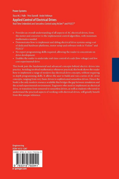 Produktbild: Applied Control of Electrical Drives